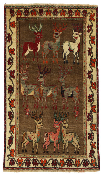 Gabbeh - Qashqai Persian Carpet 168x96
