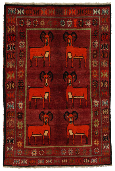 Gabbeh - Qashqai Persian Carpet 185x122