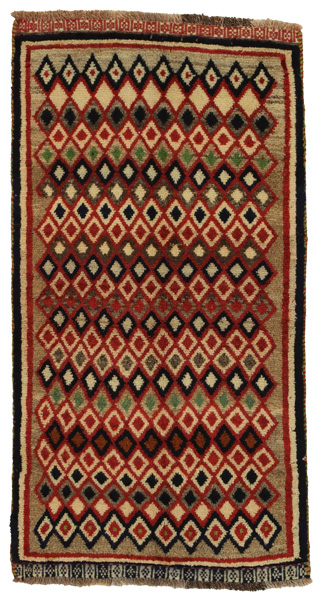 Gabbeh - Qashqai Persian Carpet 151x78