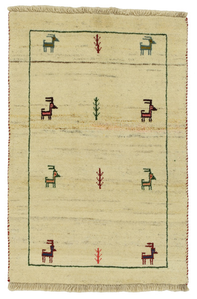 Gabbeh - Qashqai Persian Carpet 123x79