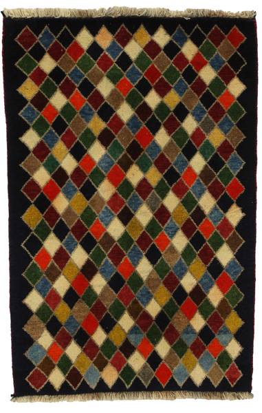 Gabbeh - Bakhtiari Persian Carpet 118x75