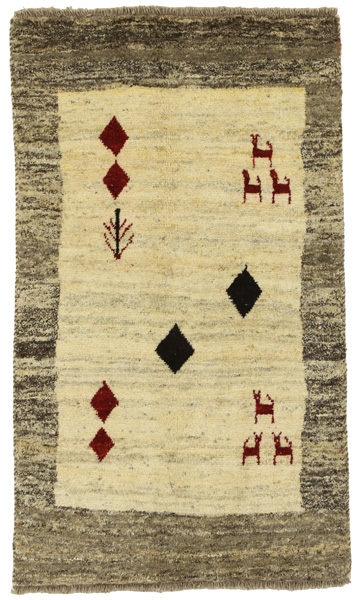 Gabbeh - Qashqai Persian Carpet 150x86