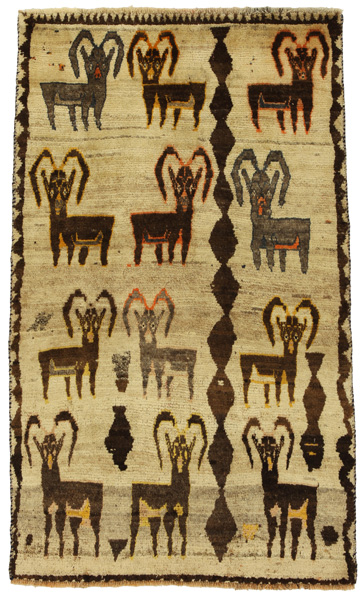 Gabbeh - Qashqai Persian Carpet 192x112