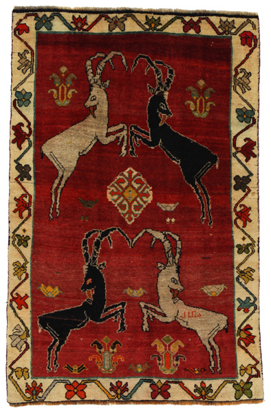 Gabbeh - Qashqai Persian Carpet 186x119