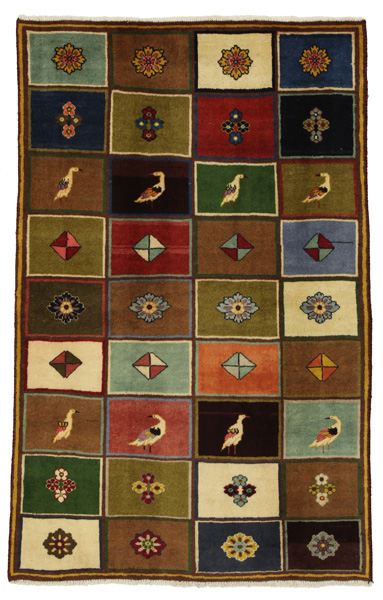 Gabbeh - Bakhtiari Persian Carpet 196x122