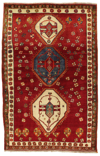Gabbeh - Qashqai Persian Carpet 206x130