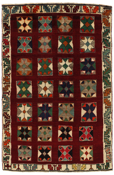 Gabbeh - Bakhtiari Persian Carpet 190x127