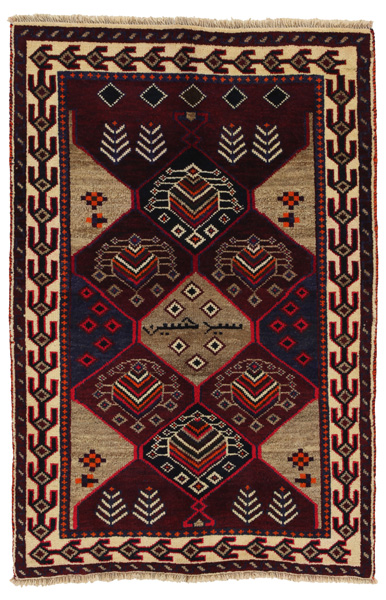 Gabbeh - Bakhtiari Persian Carpet 166x108