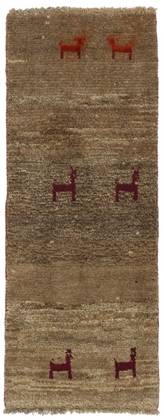 Gabbeh - Qashqai Persian Carpet 143x55