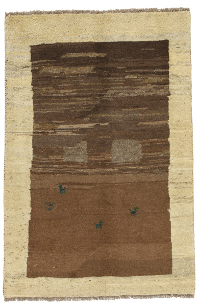 Gabbeh - Qashqai Persian Carpet 146x97