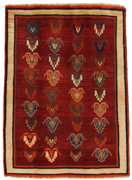 Gabbeh - Qashqai Persian Carpet 151x109