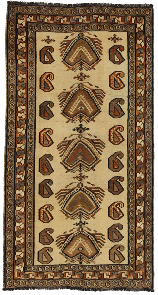 Gabbeh - Qashqai Persian Carpet 195x103