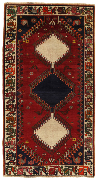 Gabbeh - Qashqai Persian Carpet 195x104