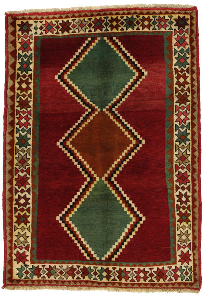 Gabbeh - Qashqai Persian Carpet 152x107