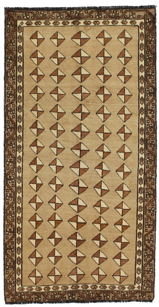 Gabbeh - Qashqai Persian Carpet 185x95