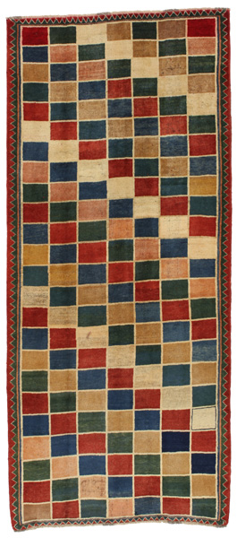Gabbeh - Bakhtiari Persian Carpet 286x124