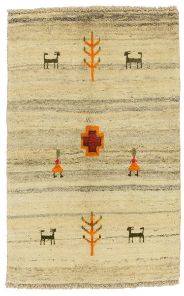 Gabbeh - Qashqai Persian Carpet 153x99