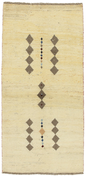 Gabbeh - Qashqai Persian Carpet 196x95