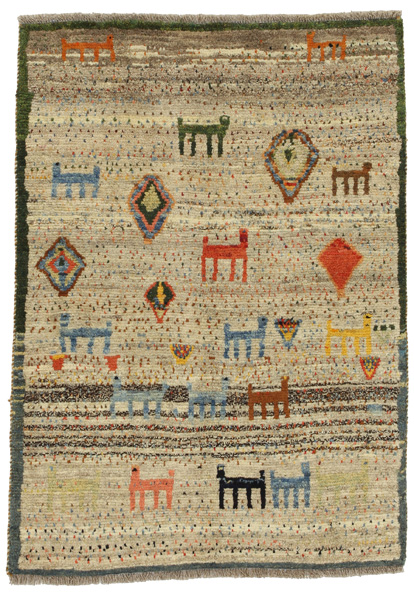 Gabbeh - Qashqai Persian Carpet 148x104