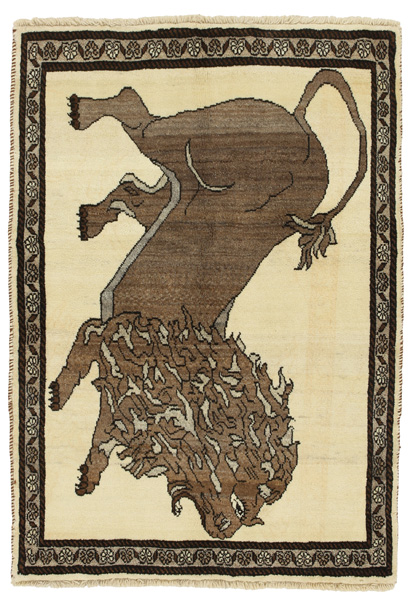 Gabbeh - Qashqai Persian Carpet 149x104