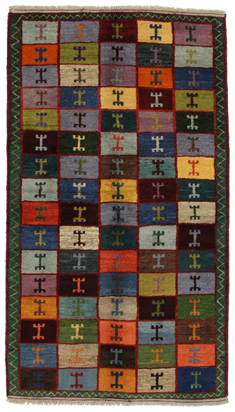 Gabbeh - Bakhtiari Persian Carpet 195x112