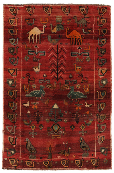 Gabbeh - Qashqai Persian Carpet 200x132