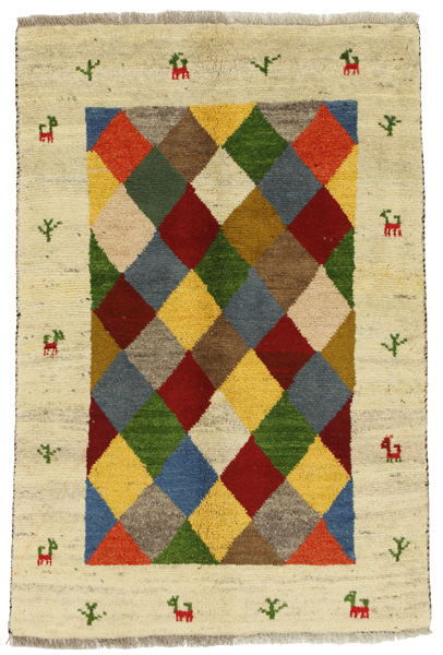 Gabbeh - Bakhtiari Persian Carpet 148x98
