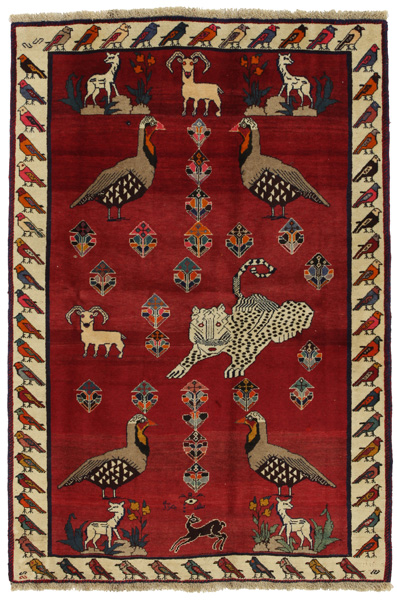 Gabbeh - Qashqai Persian Carpet 194x131