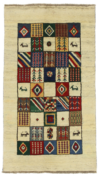 Gabbeh - Qashqai Persian Carpet 186x105