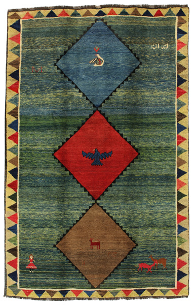 Gabbeh - Qashqai Persian Carpet 265x169