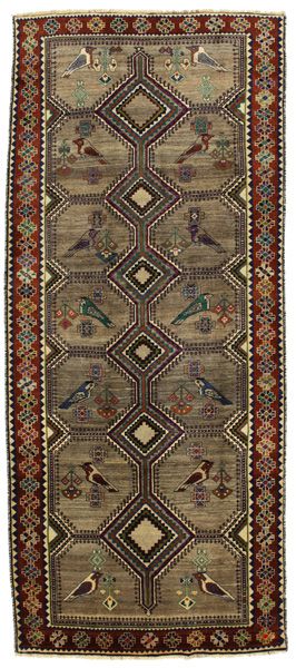 Gabbeh - Qashqai Persian Carpet 313x132