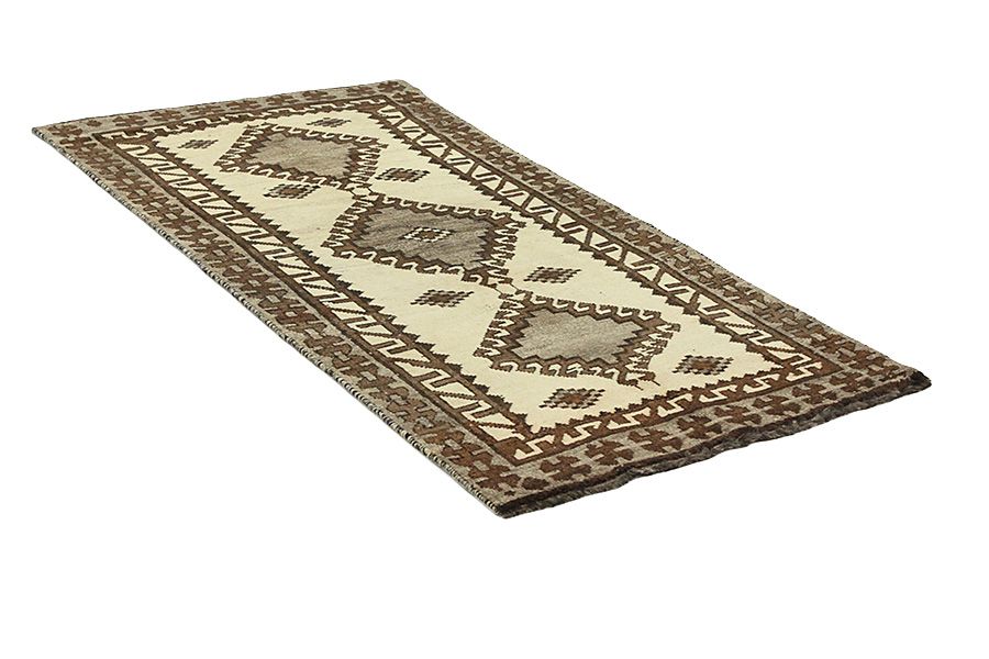 Gabbeh - Qashqai Persian Carpet 203x103 - Picture 1