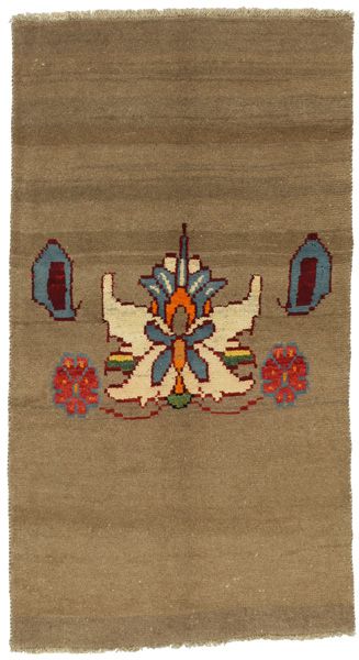 Gabbeh - Qashqai Persian Carpet 184x103