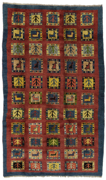 Gabbeh - Bakhtiari Persian Carpet 220x130