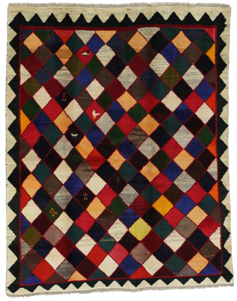 Gabbeh - Bakhtiari Persian Carpet 197x156