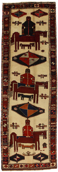 Bakhtiari - Qashqai Persian Carpet 403x133