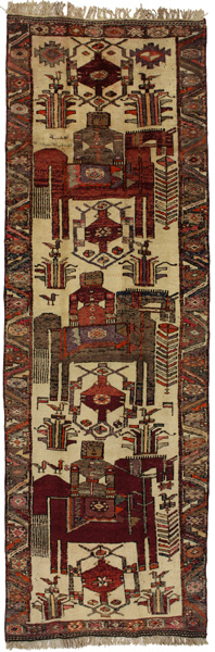 Bakhtiari - Qashqai Persian Carpet 387x124