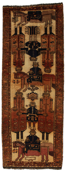 Bakhtiari - Qashqai Persian Carpet 370x138