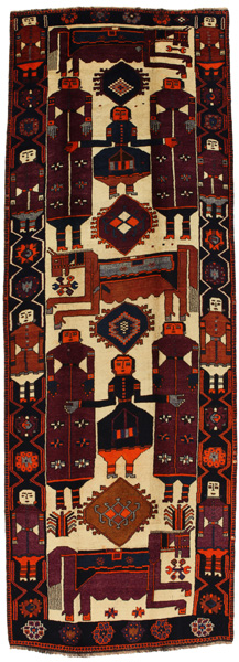Bakhtiari - Qashqai Persian Carpet 436x154