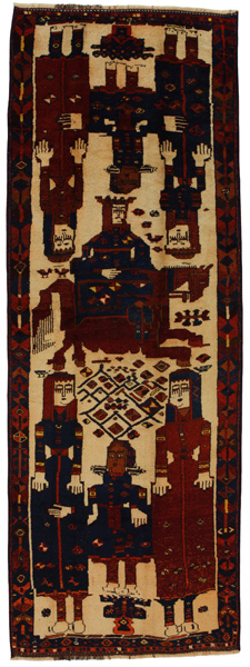 Bakhtiari - Qashqai Persian Carpet 356x127