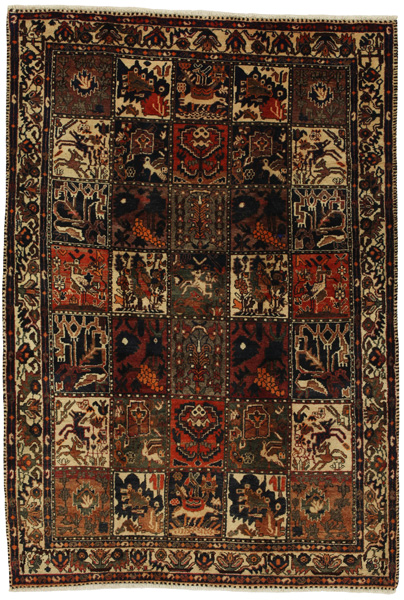 Bakhtiari Persian Carpet 229x156