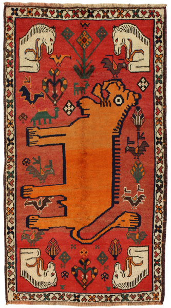 Gabbeh - Qashqai Persian Carpet 200x110