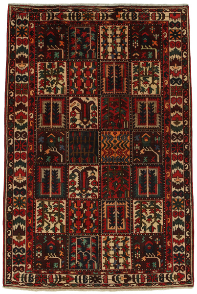 Bakhtiari Persian Carpet 198x132