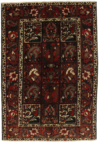 Bakhtiari Persian Carpet 222x152