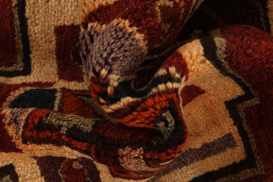 Bakhtiari - Gabbeh Persian Carpet 382x124 - Picture 6