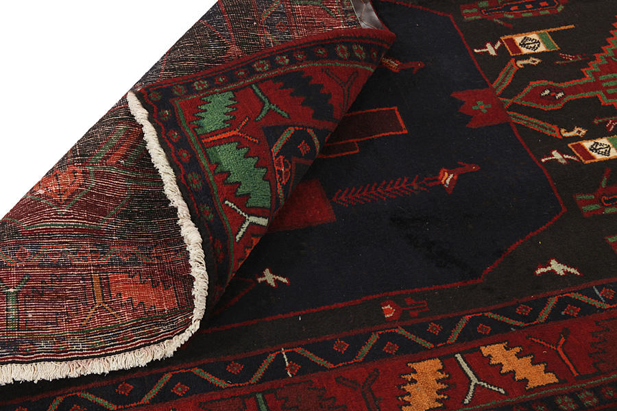 Senneh - Kurdi Persian Carpet 387x139 - Picture 4