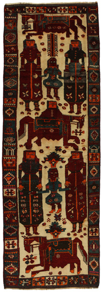 Bakhtiari - Qashqai Persian Carpet 414x139