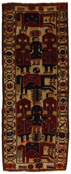 Bakhtiari - Qashqai Persian Carpet 359x138