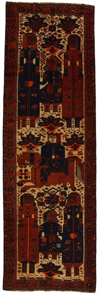 Bakhtiari - Qashqai Persian Carpet 394x124