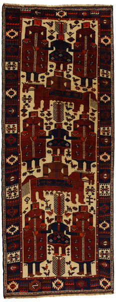 Bakhtiari - Qashqai Persian Carpet 406x157